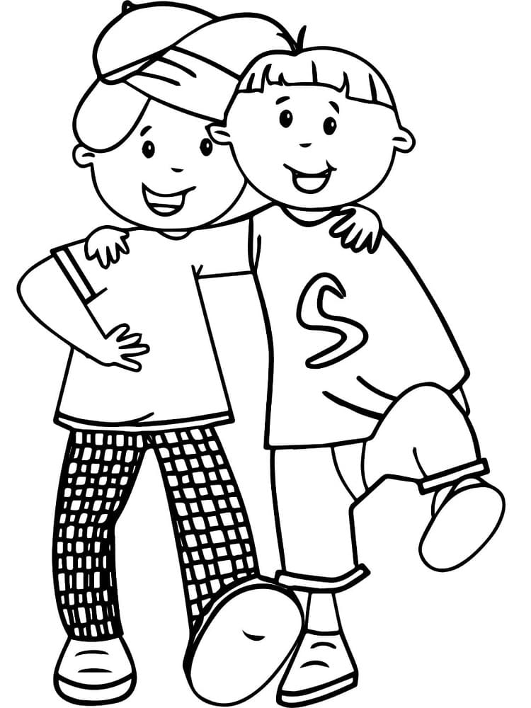 Desenho gratuito Amizade #193099 da colecao Família e Amigos para imprimir Desenho gratuito Amizade #193099 da colecao Família e Amigos para imprimir