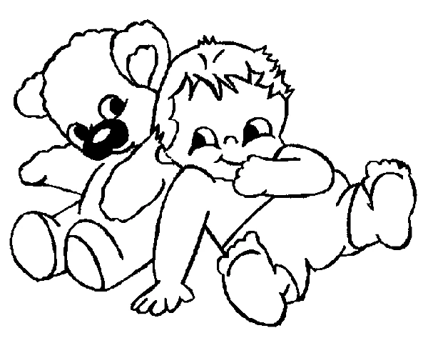 Ilustração de Bebê #86608 para colorir, parte da coleção Família e Amigos