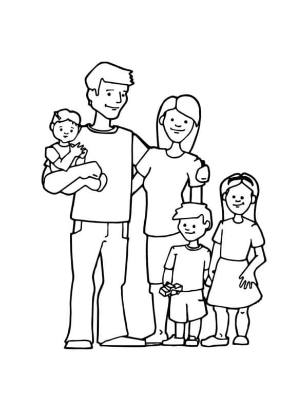 Desenho gratuito Família #189348 da colecao Família e Amigos para imprimir