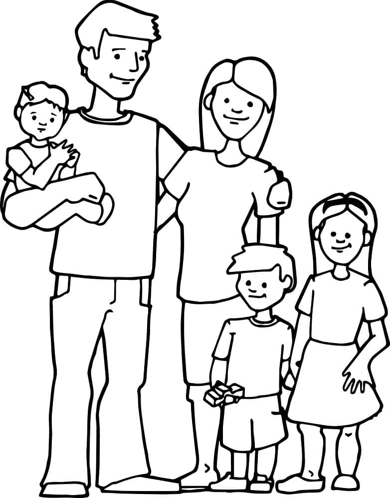 Desenho gratuito Família #189363 da colecao Família e Amigos para imprimir