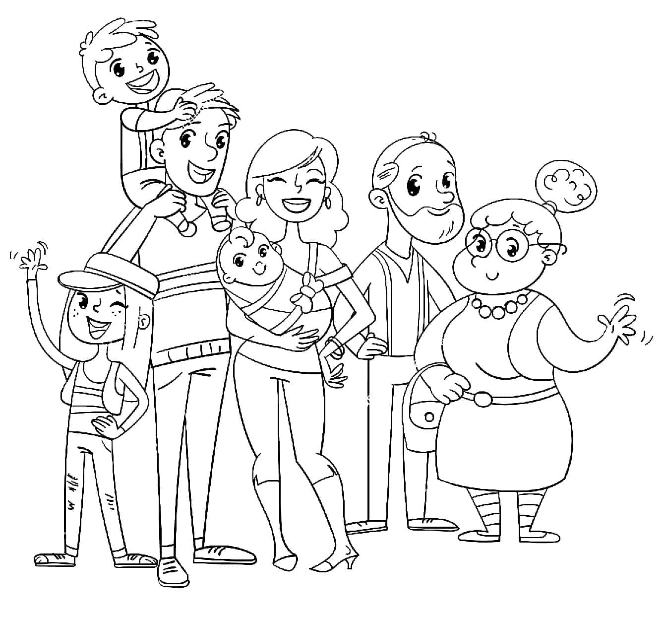 Desenho gratuito Família #189372 da colecao Família e Amigos para imprimir