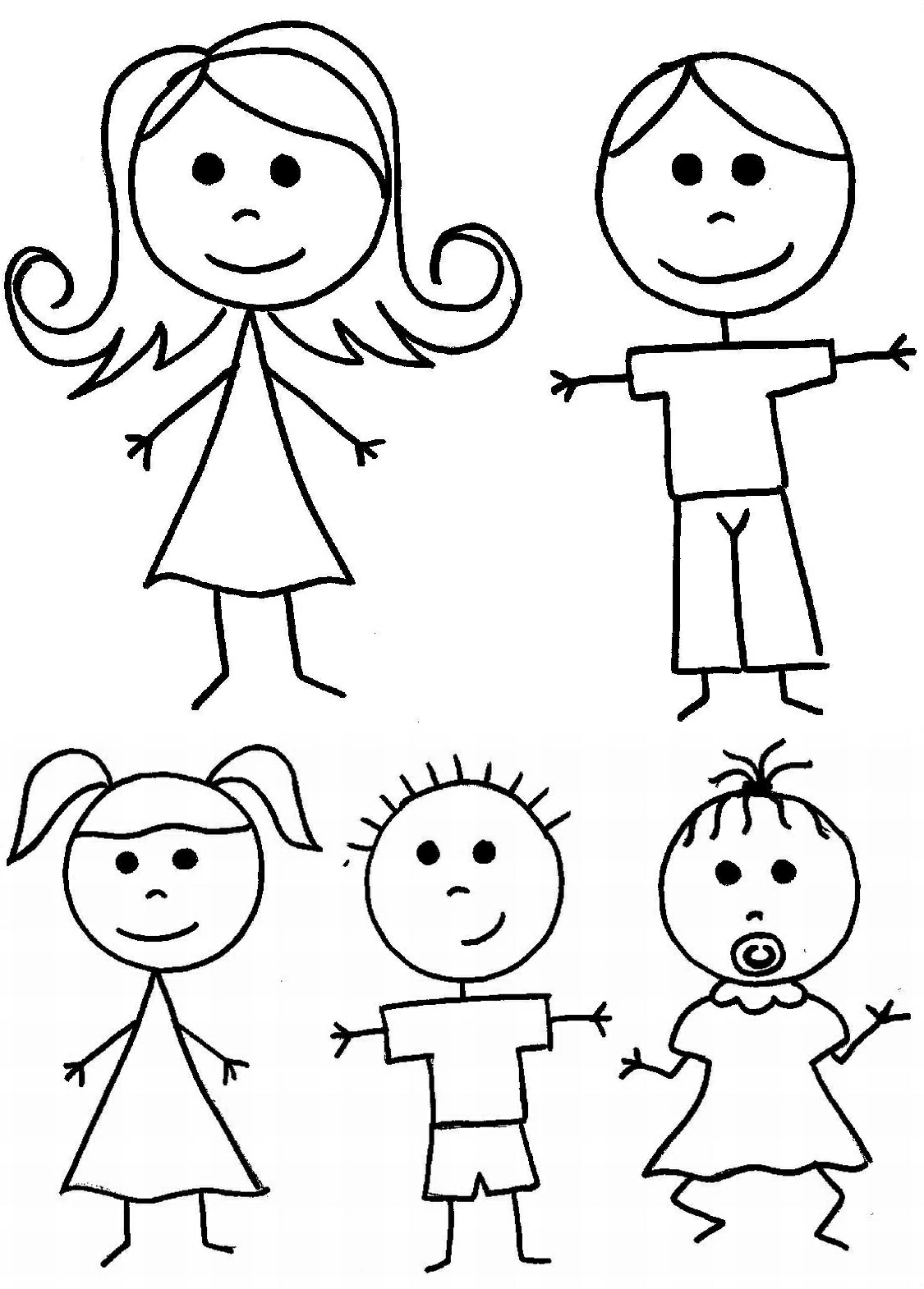 Desenho gratuito Família #95215 da colecao Família e Amigos para imprimir