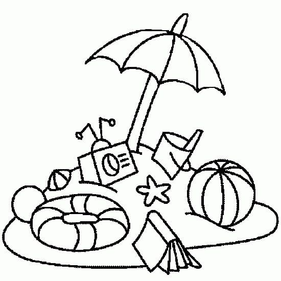 Ilustração de Férias #201590 para colorir, parte da coleção Família e Amigos Ilustração de Férias #201590 para colorir, parte da coleção Família e Amigos