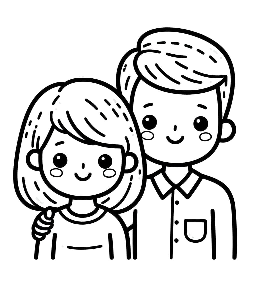 Desenho gratuito Mamãe e Papai #217770 da colecao Família e Amigos para imprimir
