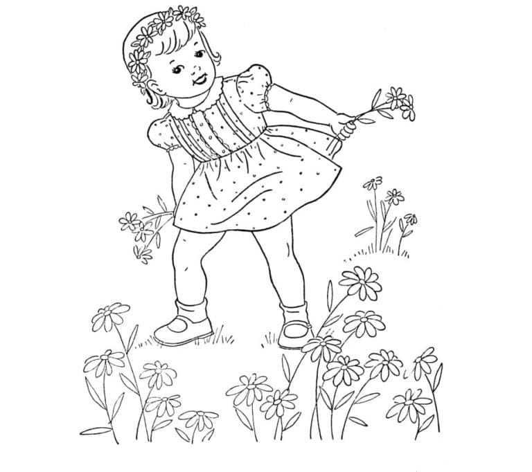 Desenho gratuito Menina #191913 da colecao Família e Amigos para imprimir