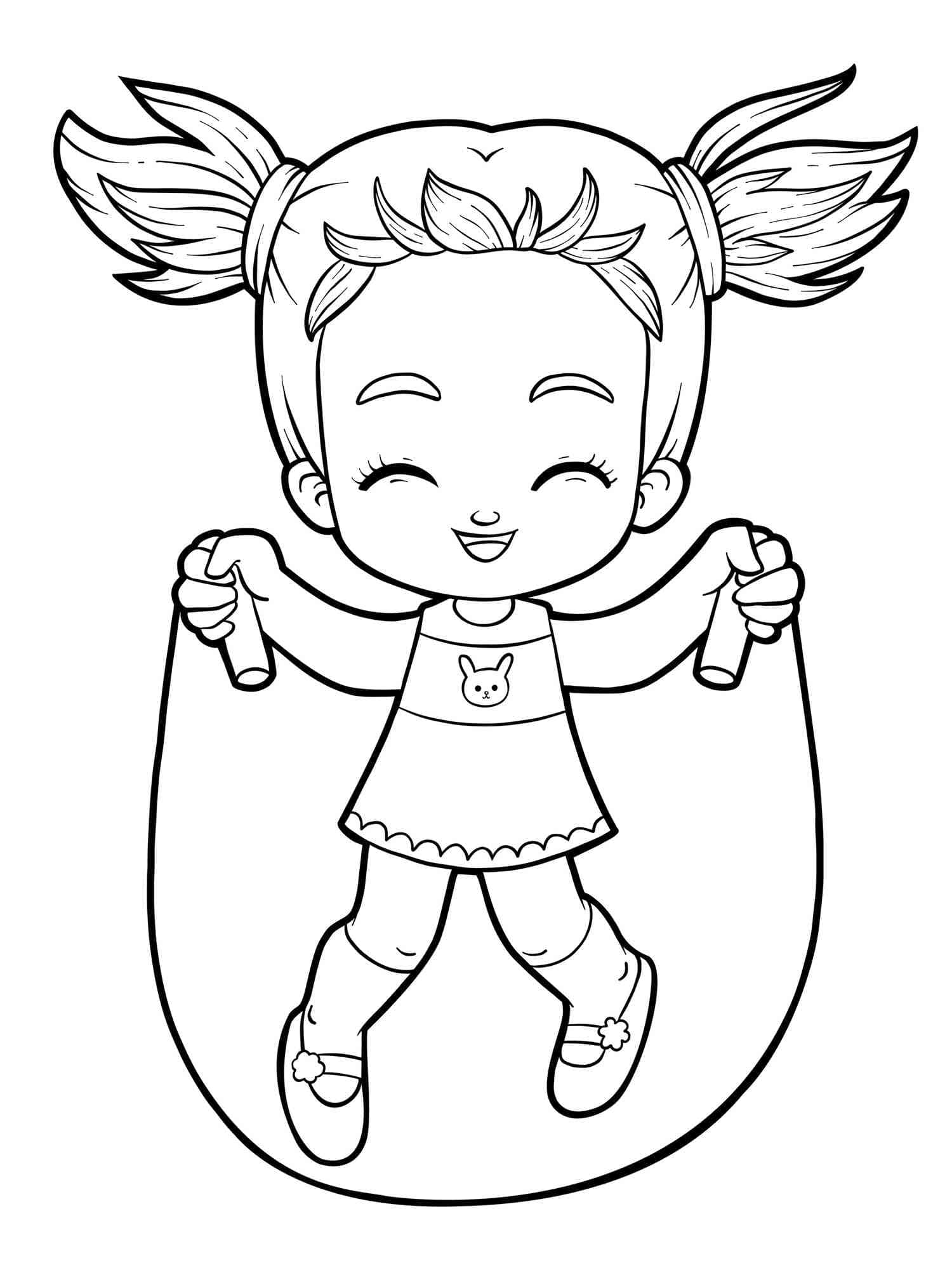 Desenho imprimível de Menina #191929 para colorir, pertence à coleção Família e Amigos