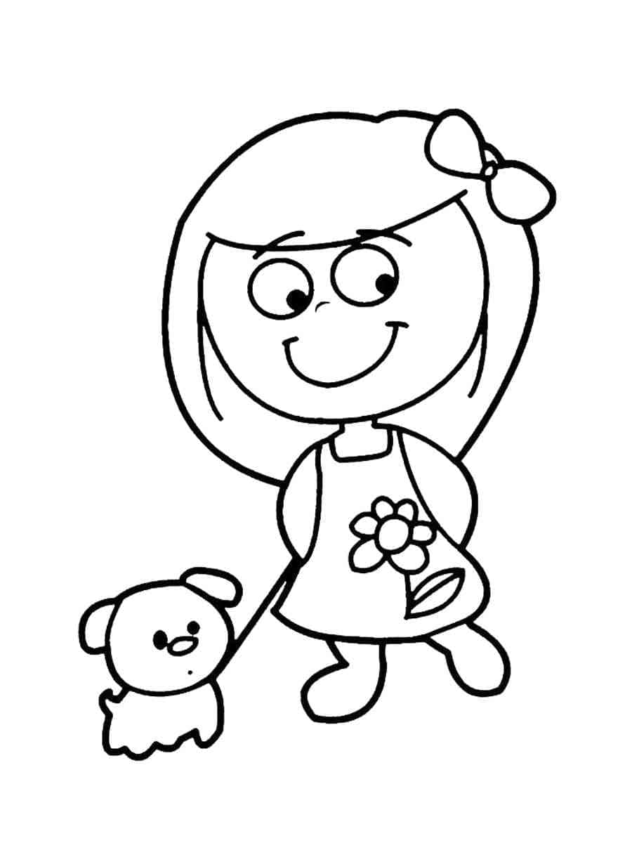Desenho gratuito Menina #191933 da colecao Família e Amigos para imprimir