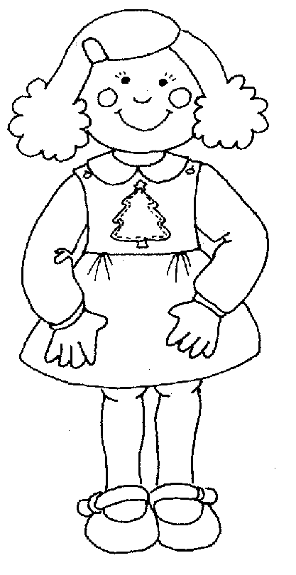 Desenho gratuito Menina #96507 da colecao Família e Amigos para imprimir