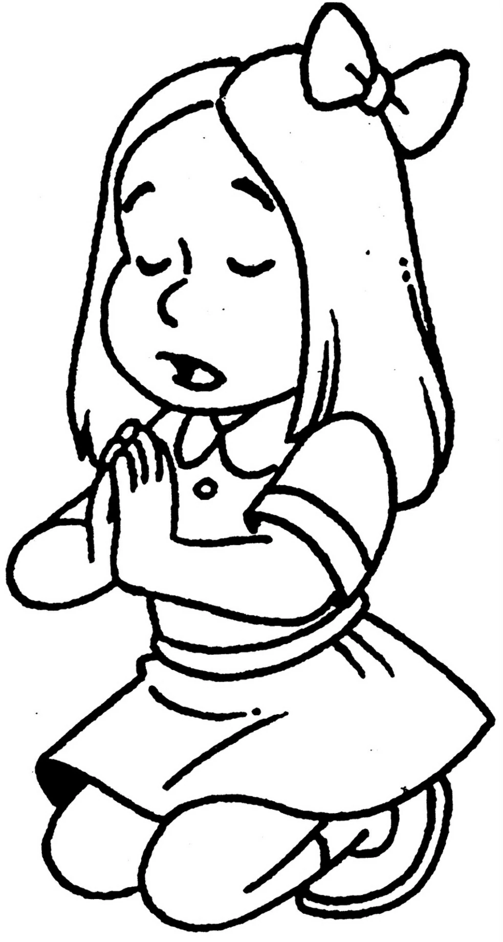 Desenho gratuito Menina #96562 da colecao Família e Amigos para imprimir