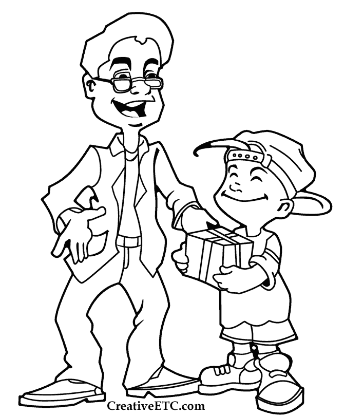 Desenho gratuito Papai #103585 da colecao Família e Amigos para imprimir