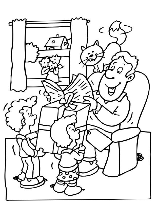 Desenho gratuito Papai #103644 da colecao Família e Amigos para imprimir