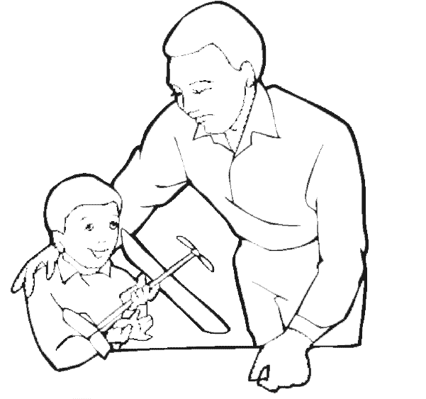 Desenho gratuito Papai #103729 da colecao Família e Amigos para imprimir