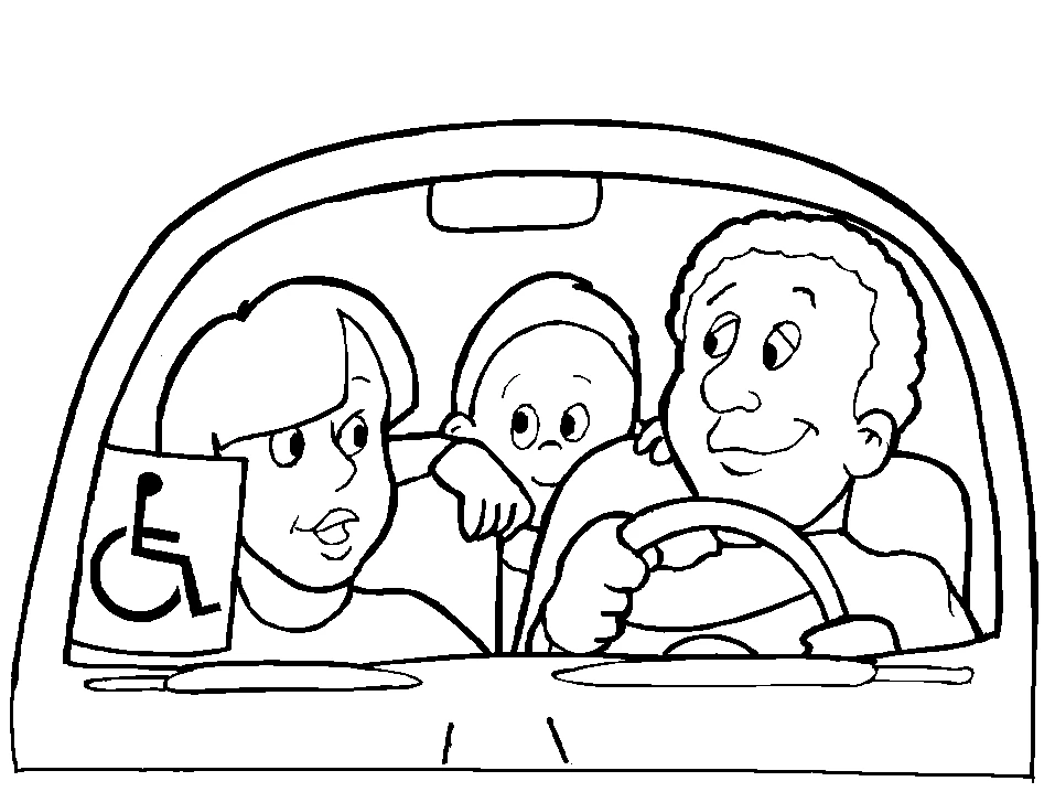 Desenho gratuito Pessoa com Deficiência #98431 da colecao Família e Amigos para imprimir