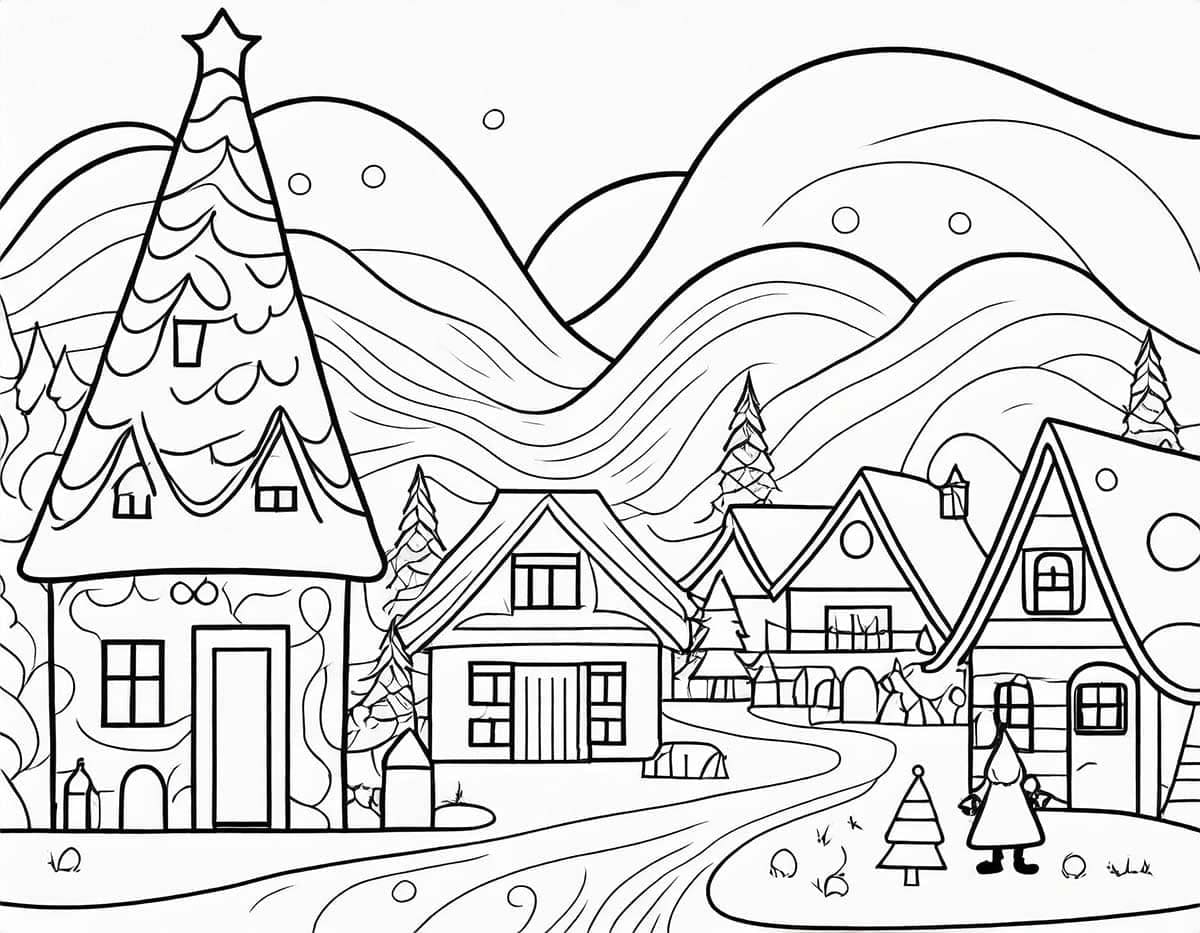 Desenho gratuito Aldeia de Natal #217399 da colecao Feriados e Celebrações para imprimir Desenho gratuito Aldeia de Natal #217399 da colecao Feriados e Celebrações para imprimir
