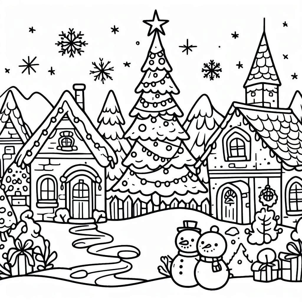 Desenho gratuito Aldeia de Natal #217406 da colecao Feriados e Celebrações para imprimir Desenho gratuito Aldeia de Natal #217406 da colecao Feriados e Celebrações para imprimir