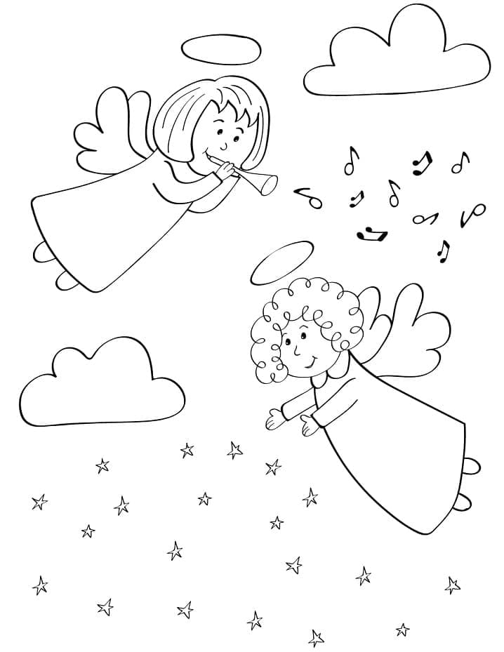 Desenho gratuito Anjo de Natal #200071 da colecao Feriados e Celebrações para imprimir Desenho gratuito Anjo de Natal #200071 da colecao Feriados e Celebrações para imprimir