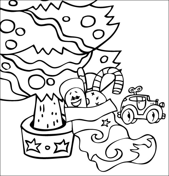 Desenho grátis de Árvore de Natal #167698 para crianças e adultos, coleção Feriados e Celebrações