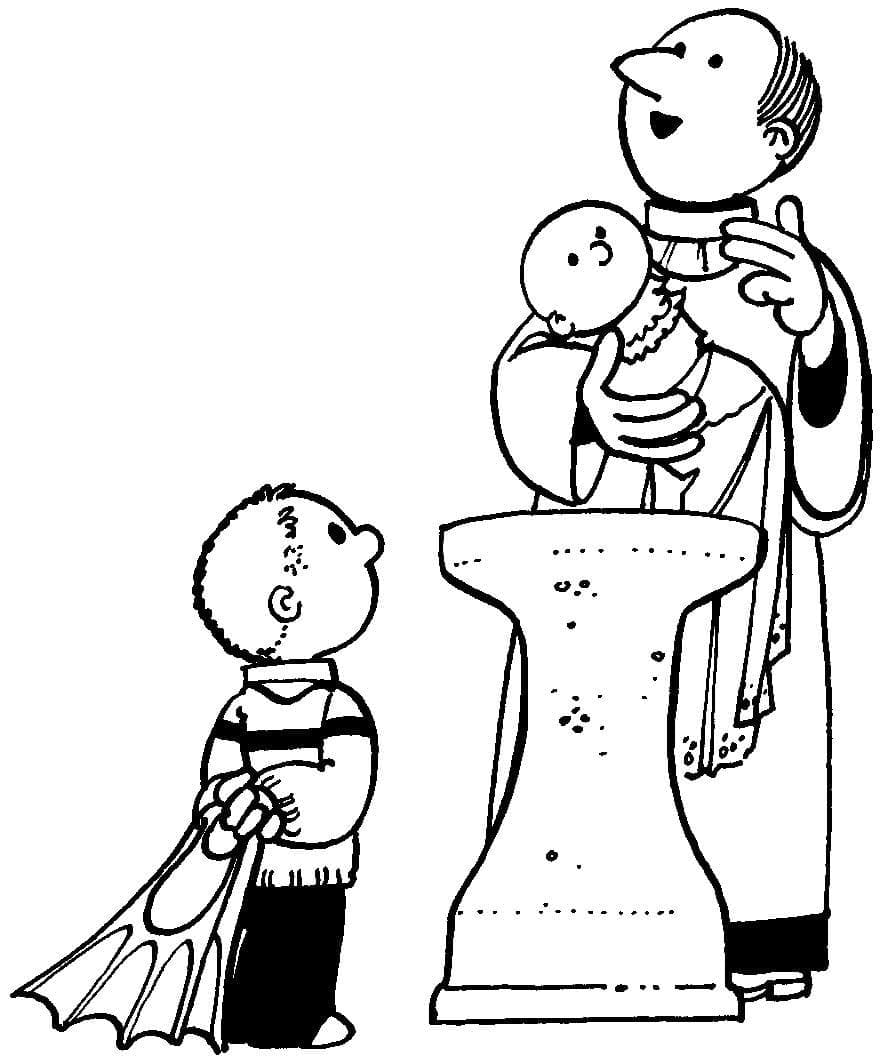 Desenho imprimível de Batismo #210737 para colorir, pertence à coleção Feriados e Celebrações Desenho imprimível de Batismo #210737 para colorir, pertence à coleção Feriados e Celebrações