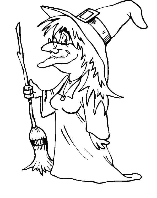 Desenho gratuito Bruxa de Halloween #200293 da colecao Feriados e Celebrações para imprimir