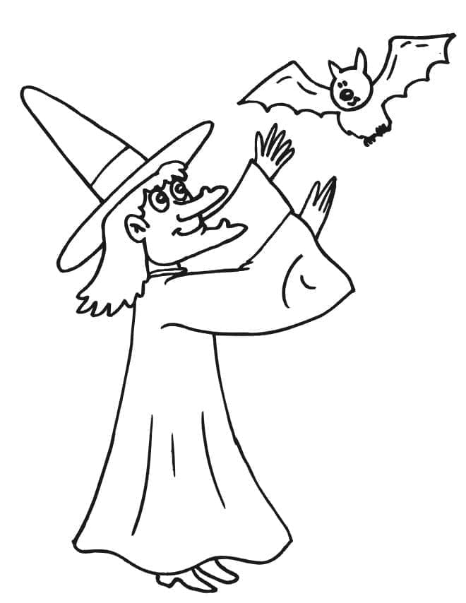 Desenho gratuito Bruxa de Halloween #200306 da colecao Feriados e Celebrações para imprimir