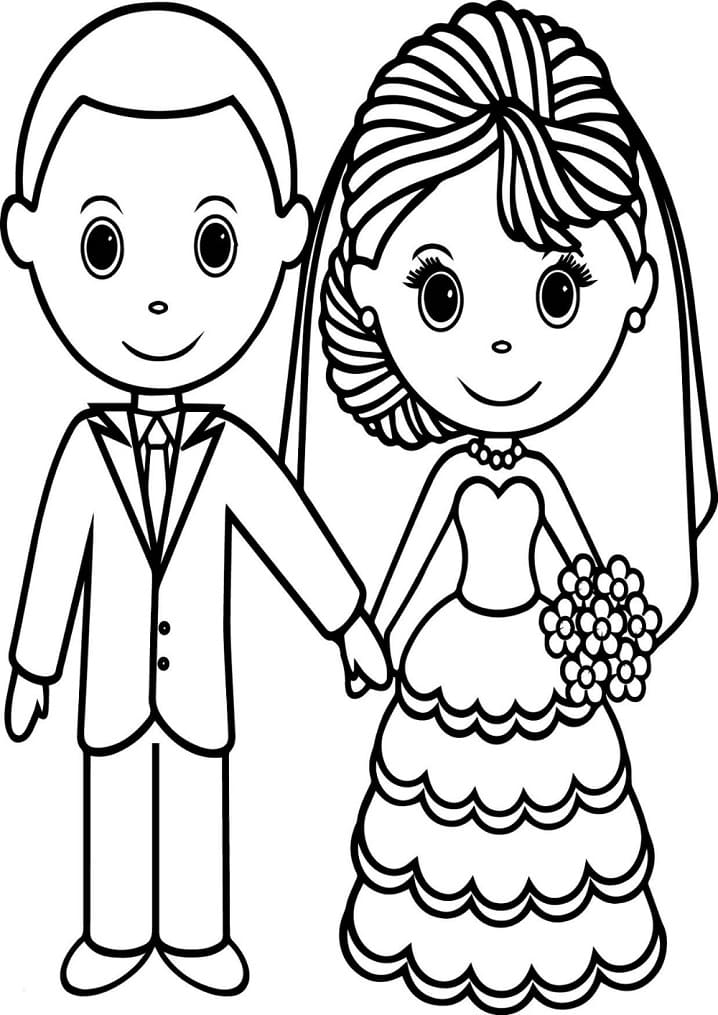 Desenho gratuito Casamento #201883 da colecao Feriados e Celebrações para imprimir