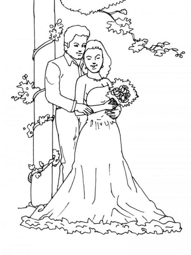 Desenho gratuito Casamento #201892 da colecao Feriados e Celebrações para imprimir