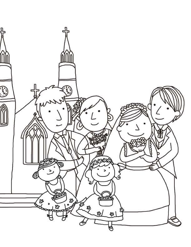 Desenho gratuito Casamento #201901 da colecao Feriados e Celebrações para imprimir