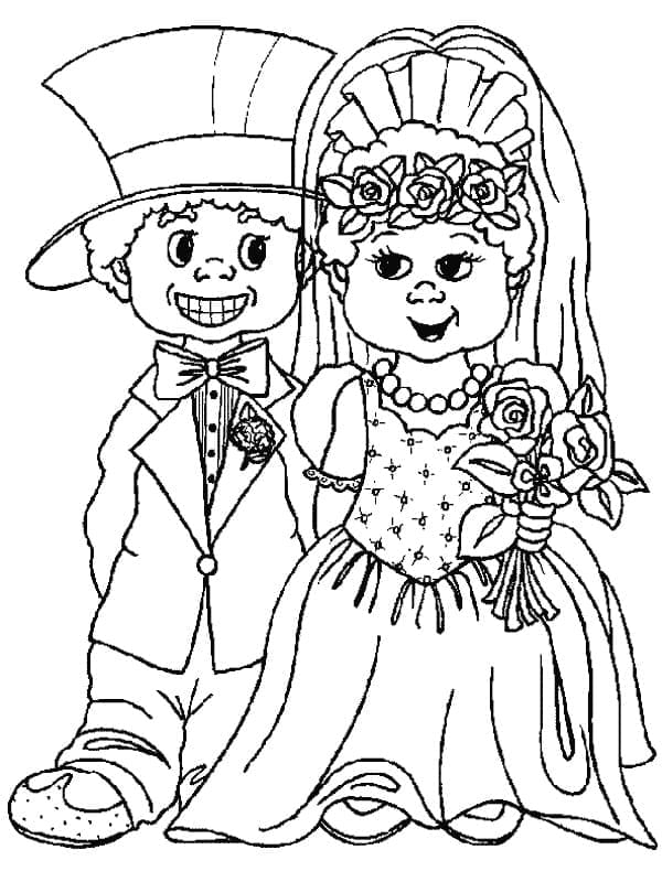 Desenho gratuito Casamento #201906 da colecao Feriados e Celebrações para imprimir