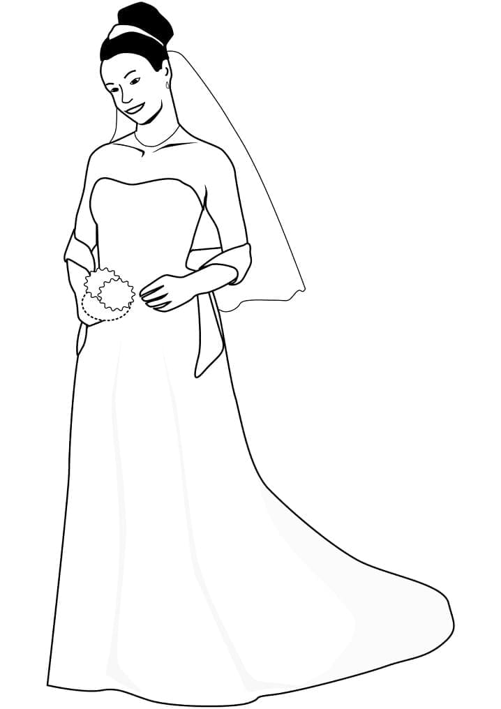 Desenho gratuito Casamento #201911 da colecao Feriados e Celebrações para imprimir