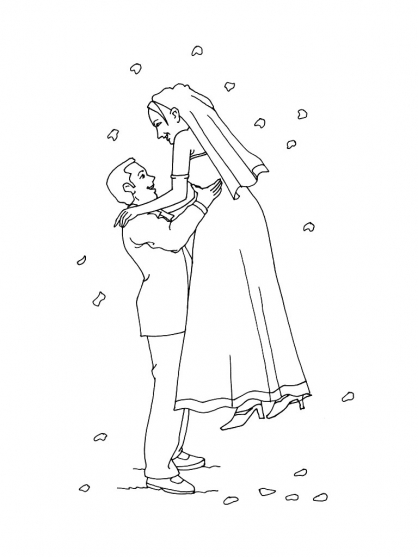 Desenho gratuito Casamento #56050 da colecao Feriados e Celebrações para imprimir