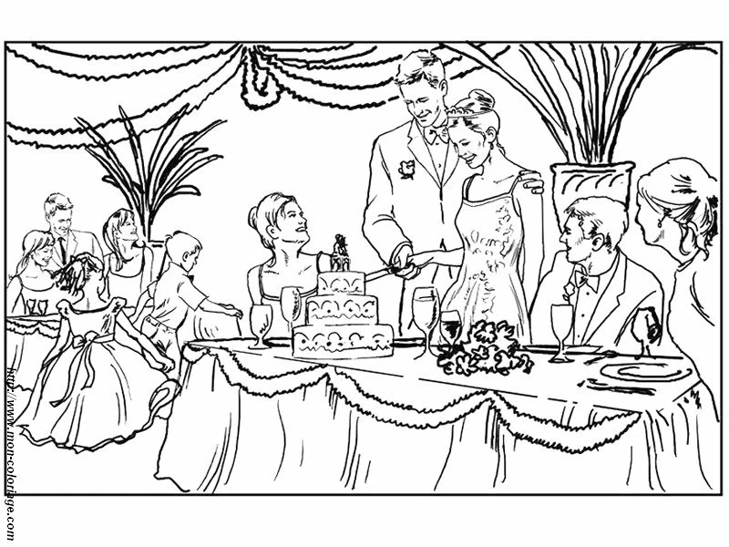 Desenho gratuito Casamento #56111 da colecao Feriados e Celebrações para imprimir