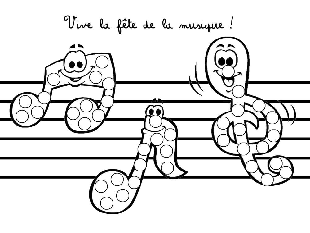 Desenho gratuito Dia da Música #176351 da colecao Feriados e Celebrações para imprimir