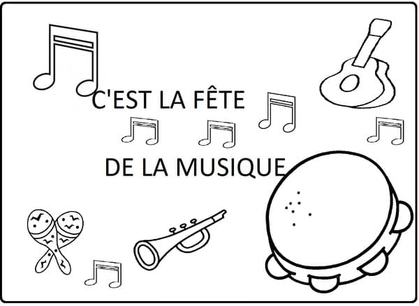 Desenho gratuito Dia da Música #176355 da colecao Feriados e Celebrações para imprimir