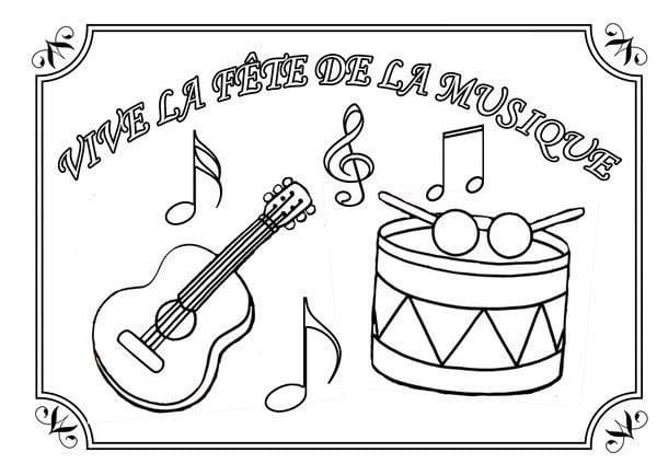 Desenho gratuito Dia da Música #176358 da colecao Feriados e Celebrações para imprimir