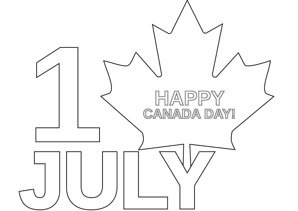 Desenho gratuito Dia do Canadá - 1 de Julho #193607 da colecao Feriados e Celebrações para imprimir