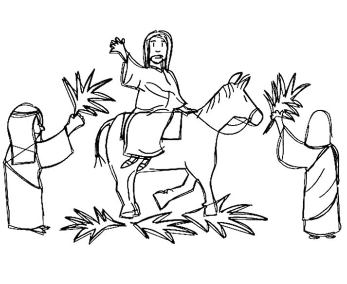 Página para colorir: Domingo de Ramos (Feriados e Celebrações) #210839 - Páginas para Colorir Imprimíveis Gratuitamente