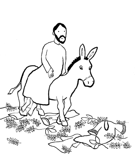 Página para colorir: Domingo de Ramos (Feriados e Celebrações) #60305 - Páginas para Colorir Imprimíveis Gratuitamente