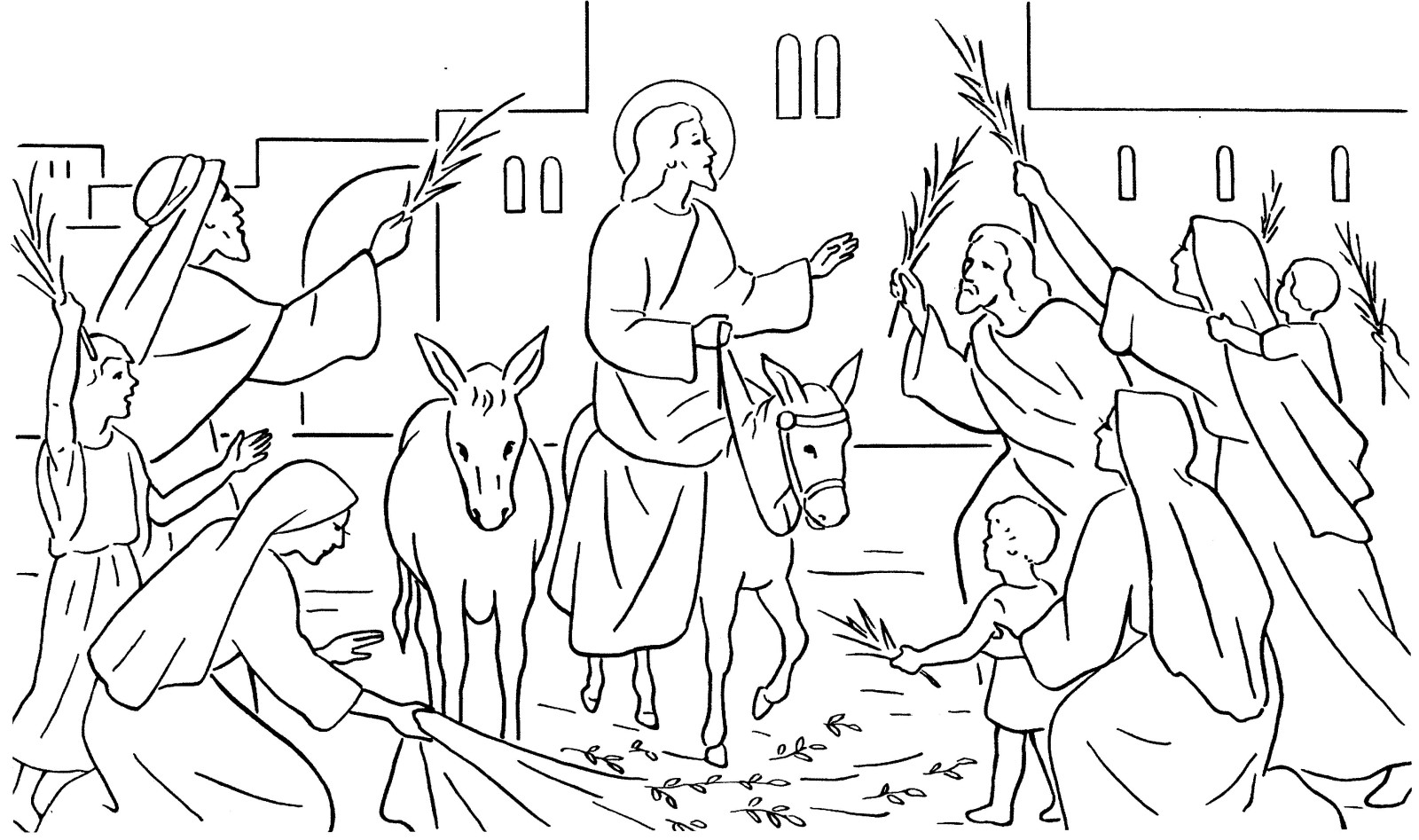 Página para colorir: Domingo de Ramos (Feriados e Celebrações) #60308 - Páginas para Colorir Imprimíveis Gratuitamente