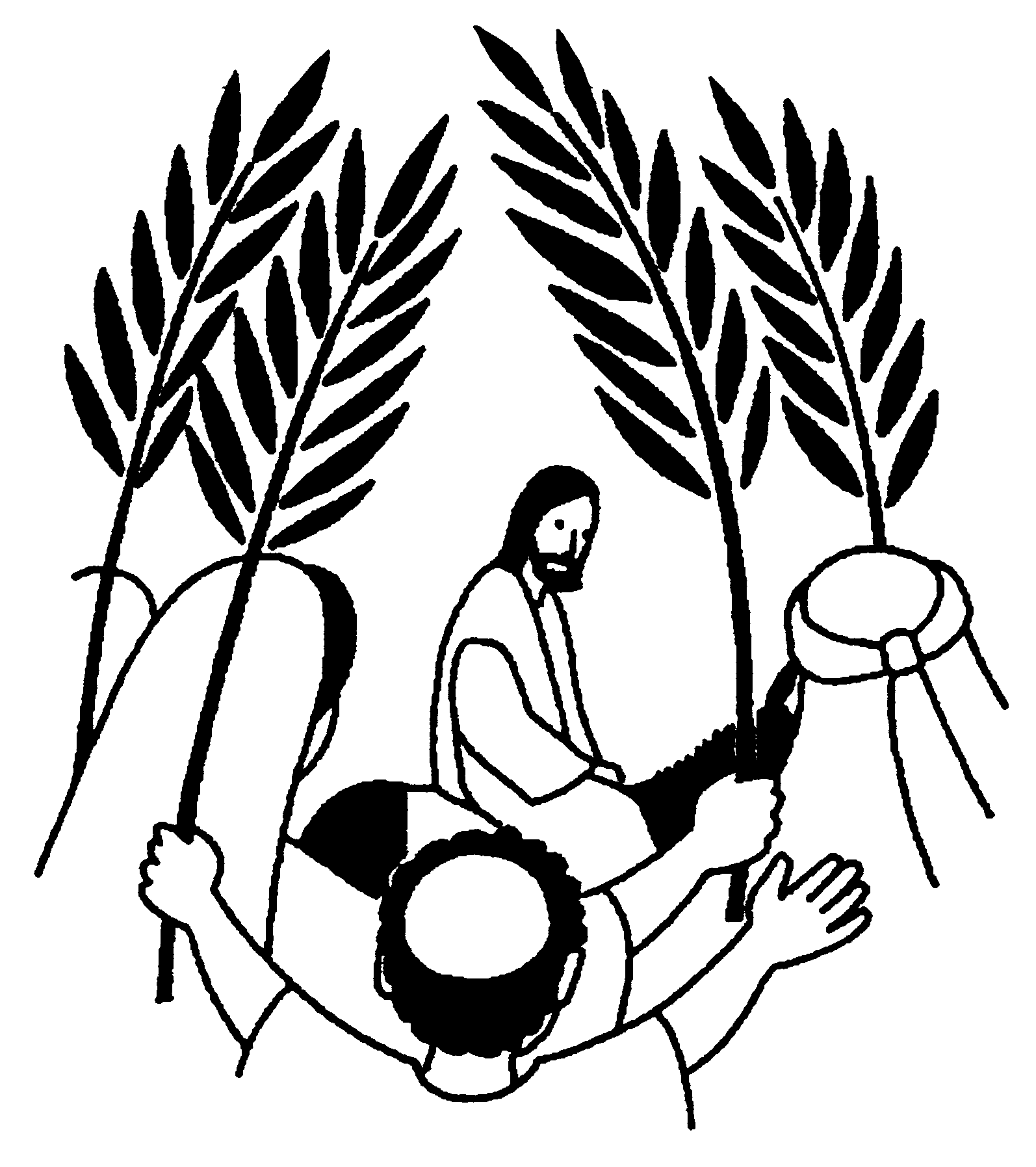 Página para colorir: Domingo de Ramos (Feriados e Celebrações) #60310 - Páginas para Colorir Imprimíveis Gratuitamente