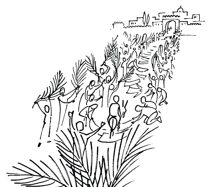 Página para colorir: Domingo de Ramos (Feriados e Celebrações) #60314 - Páginas para Colorir Imprimíveis Gratuitamente