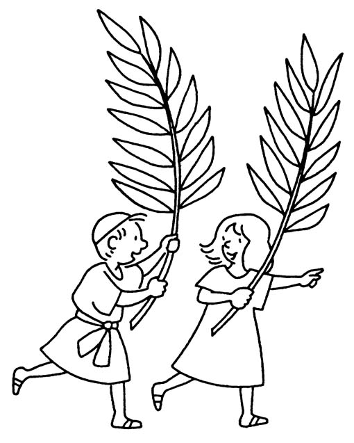 Página para colorir: Domingo de Ramos (Feriados e Celebrações) #60315 - Páginas para Colorir Imprimíveis Gratuitamente