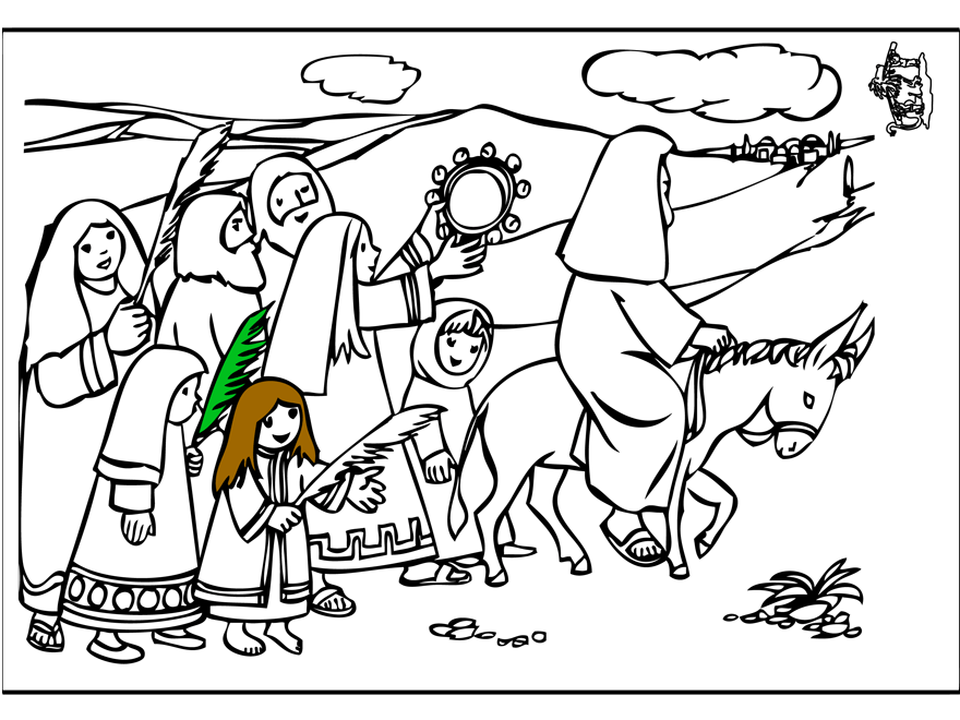 Página para colorir: Domingo de Ramos (Feriados e Celebrações) #60316 - Páginas para Colorir Imprimíveis Gratuitamente