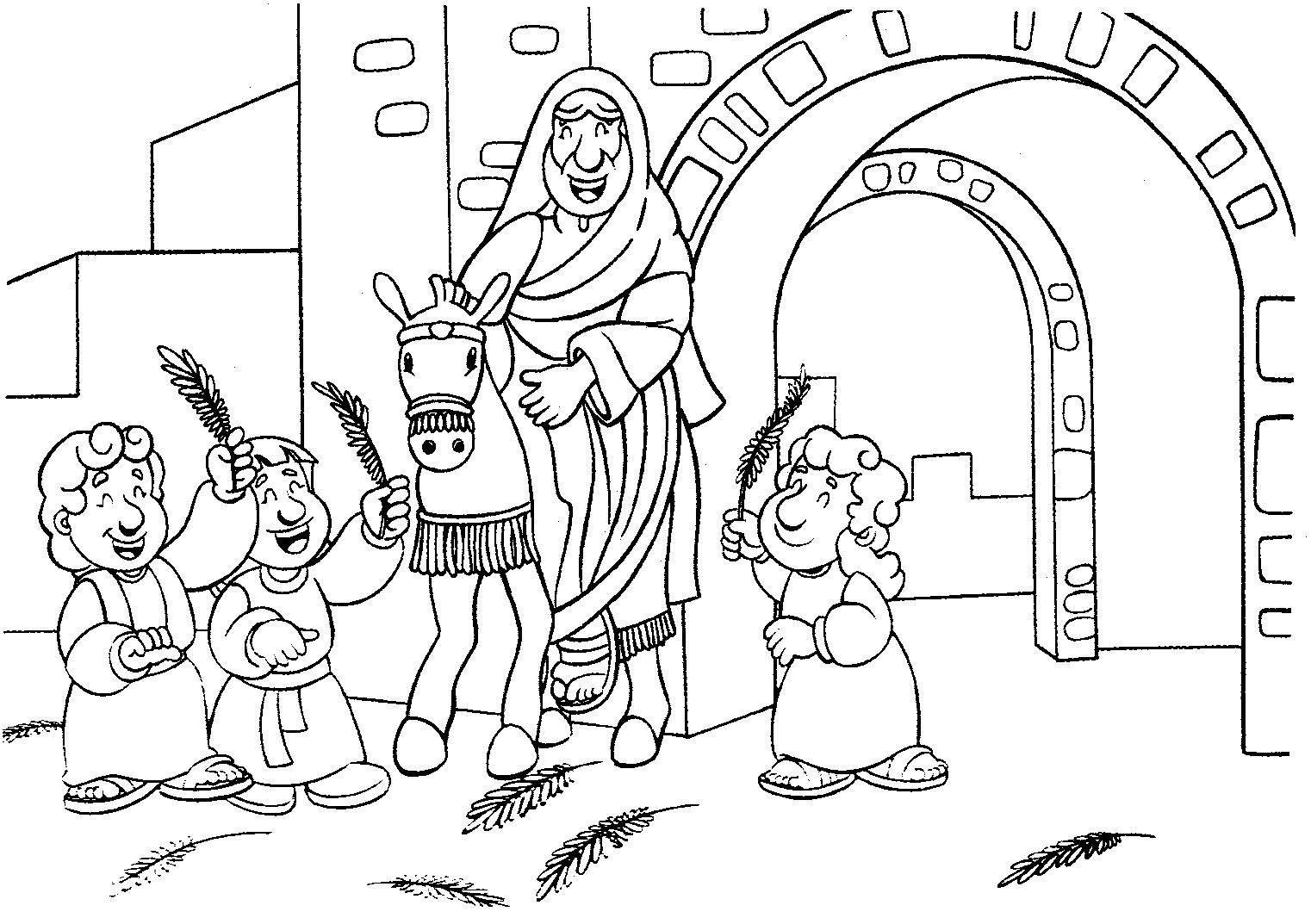 Página para colorir: Domingo de Ramos (Feriados e Celebrações) #60324 - Páginas para Colorir Imprimíveis Gratuitamente