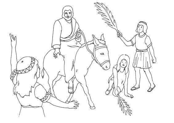 Página para colorir: Domingo de Ramos (Feriados e Celebrações) #60326 - Páginas para Colorir Imprimíveis Gratuitamente