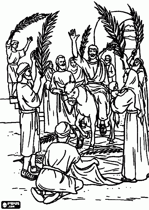 Página para colorir: Domingo de Ramos (Feriados e Celebrações) #60328 - Páginas para Colorir Imprimíveis Gratuitamente