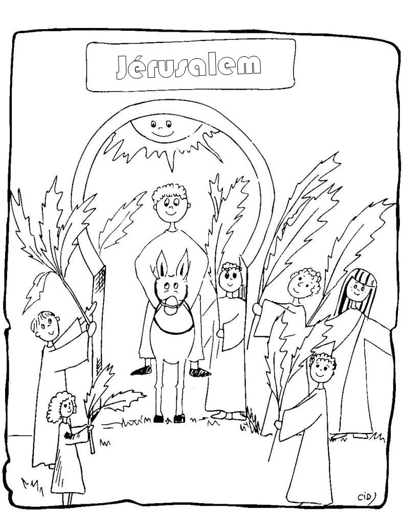 Página para colorir: Domingo de Ramos (Feriados e Celebrações) #60345 - Páginas para Colorir Imprimíveis Gratuitamente