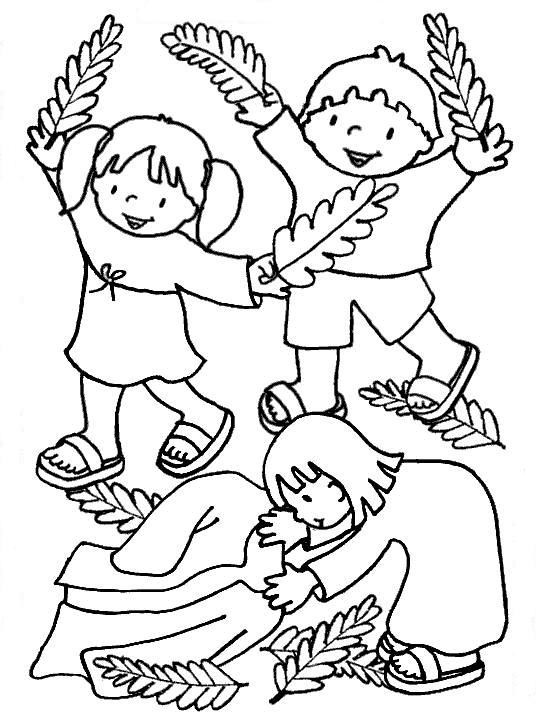 Página para colorir: Domingo de Ramos (Feriados e Celebrações) #60350 - Páginas para Colorir Imprimíveis Gratuitamente