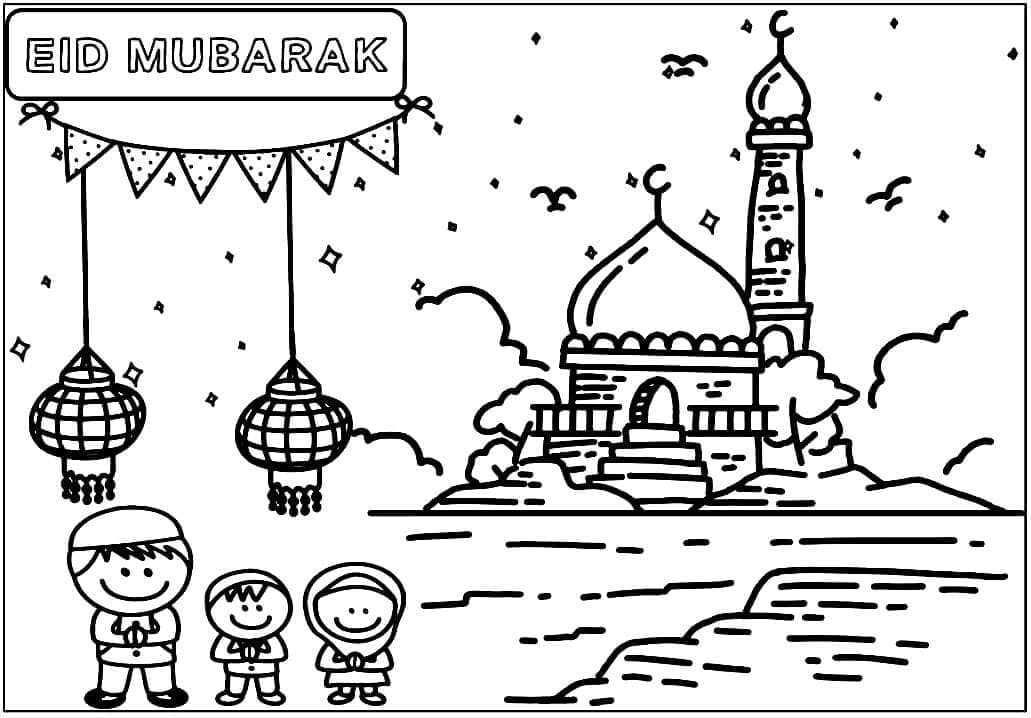 Desenho grátis de Eid Mubarak #194350 para crianças e adultos, coleção Feriados e Celebrações Desenho grátis de Eid Mubarak #194350 para crianças e adultos, coleção Feriados e Celebrações