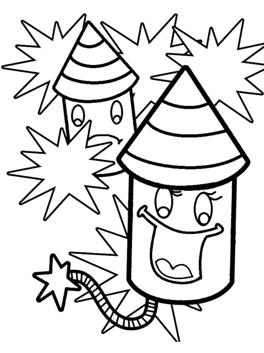 Desenho gratuito Fogos de Artifício #209199 da colecao Feriados e Celebrações para imprimir