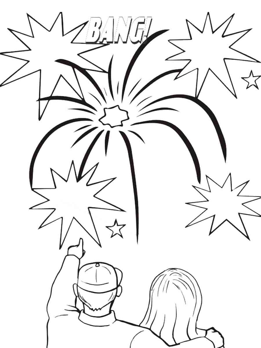 Desenho gratuito Fogos de Artifício #209214 da colecao Feriados e Celebrações para imprimir